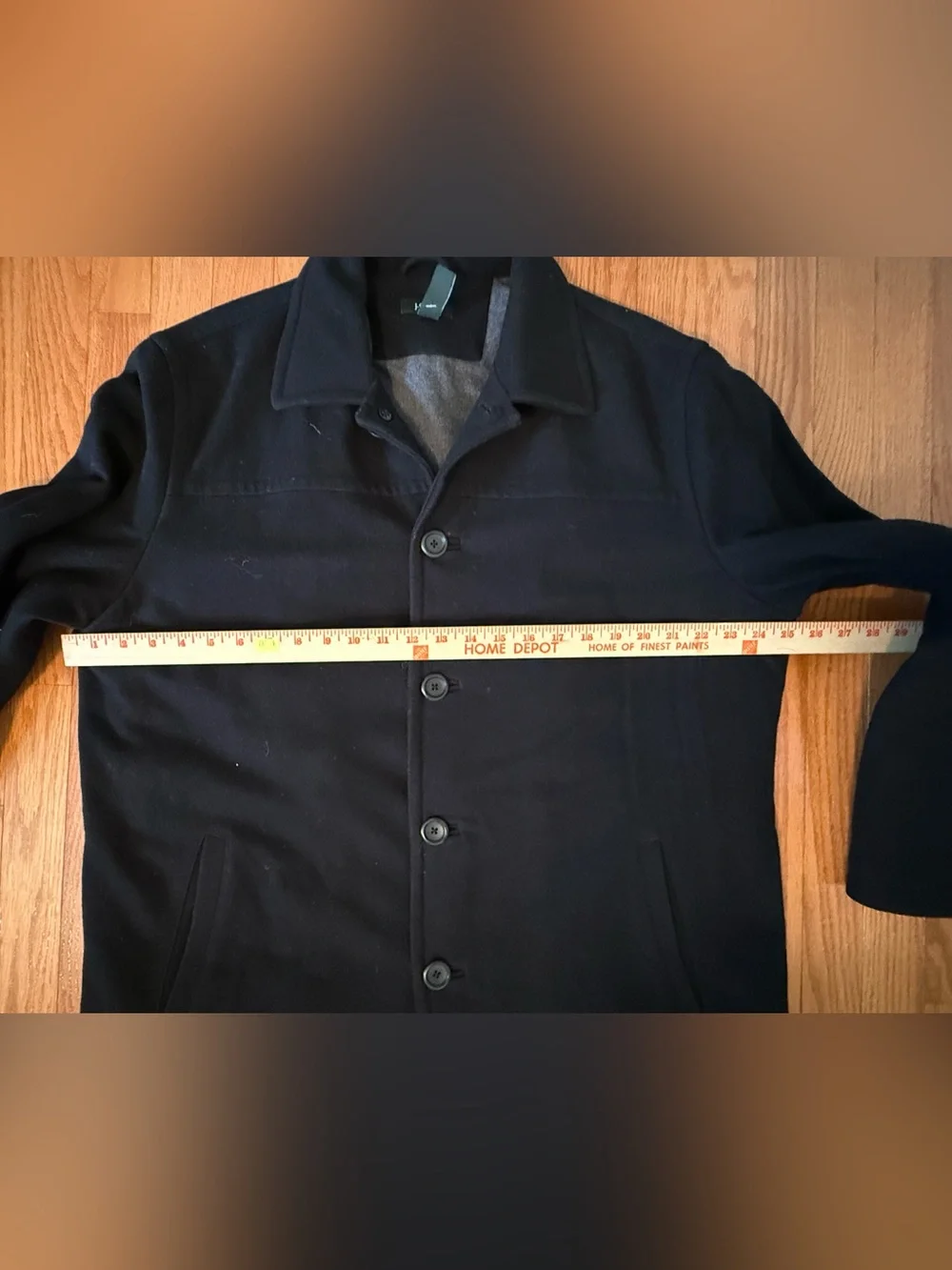 Men’s J.Crew Black Single-breasted Wool-Blend Car Coat